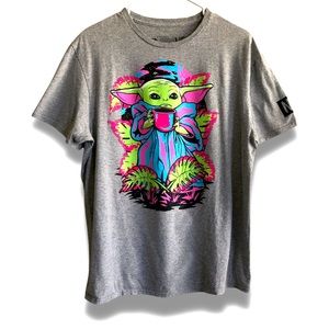 Men’s, Grogu (Baby Yoda) Shirt, Neff, Large, Gray